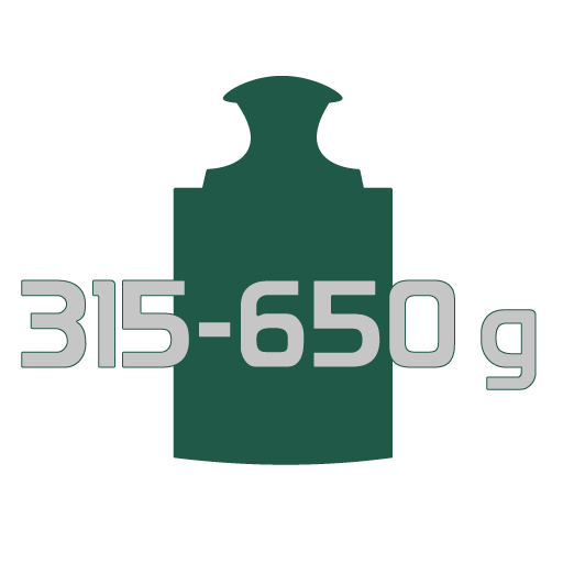 schwer 315-650g/m²