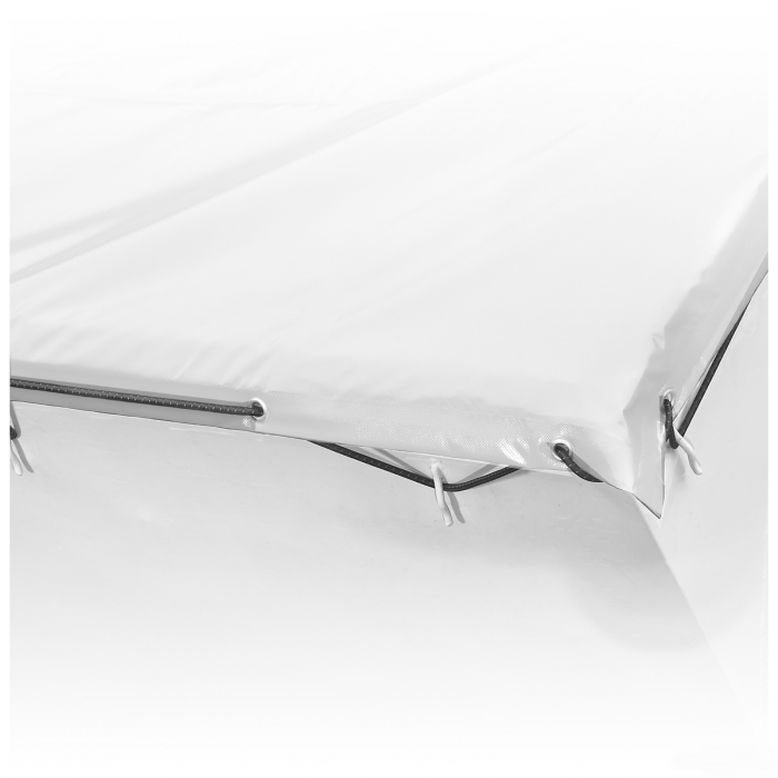 PVC-Plane mit 2 ausgeformten und verstärkten Ecken - Sondergröße