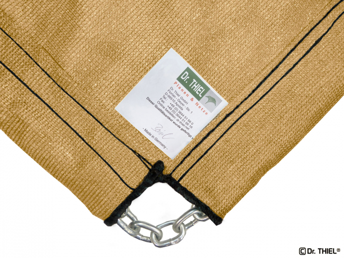 Jump pit cover with link chain Sand pit Long jump Sports field 230g/m² Water-Permeable PE beige