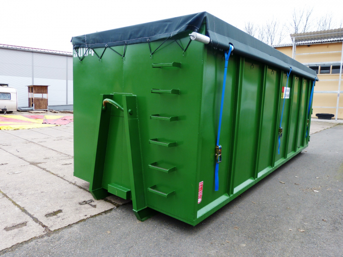 Rollplane wasserdicht PVC 630 g/m² inkl. Rollfixkurbel oder Handkurbel Container LKW Anhänger