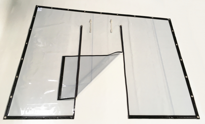 Trapezplane | Transparenter Seitenschutz auf Mass | Trapezform Seitenwand Balkon Pergola Terrasse Wintergarten