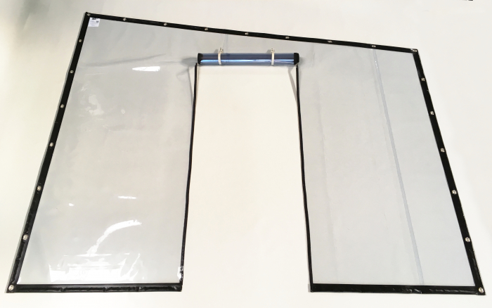 Trapezplane | Transparenter Seitenschutz auf Mass | Trapezform Seitenwand Balkon Pergola Terrasse Wintergarten