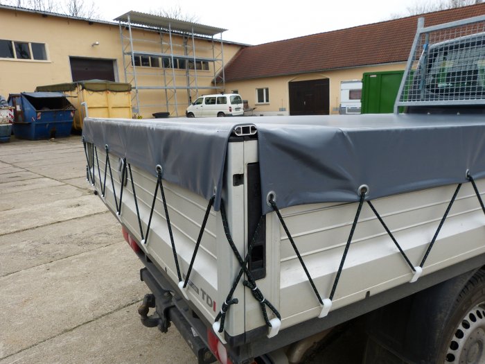 Rollplane Kleintransporter Pritschenrollplane inkl. Handkurbel wasserdicht PVC 630 g/m² Transporter Pritschenfahrzeuge
