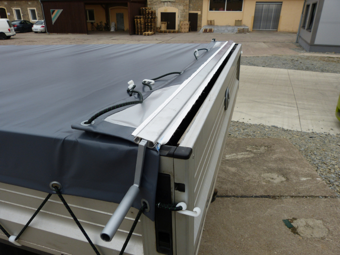 Rollplane Kleintransporter Pritschenrollplane inkl. Handkurbel wasserdicht PVC 630 g/m² Transporter Pritschenfahrzeuge